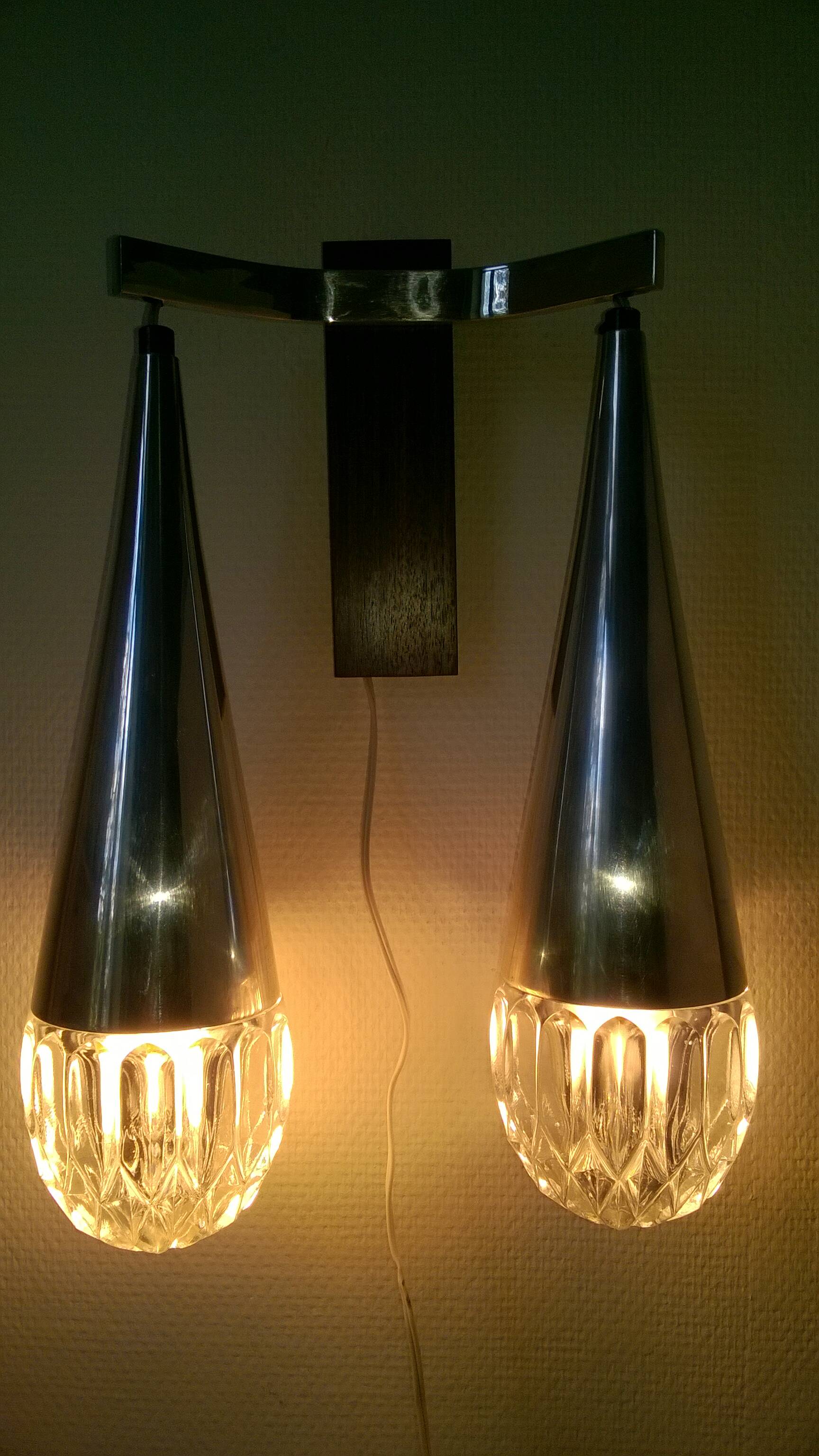 Vintage kaiser leuchten wall light c.1960