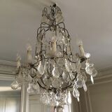 Bronze chandelier and Crystal