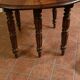 Round table cherry wood shutters, 6 feet, extendable 10/12 cutlery