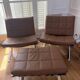 Armchairs and footrests by Olivier Mourgue