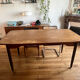 Scandinavian extendable wooden table