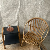 Fauteuil corbeille rotin