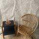 Rattan basket armchair