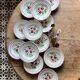 Set of 12 vintage soup plates - Les Roses -