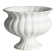 Small white ceramic flowerpot or bowl on foot
