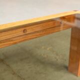 Coffee table in style of Pierre Chapo