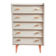 1940s green Luxembourg chest of drawers