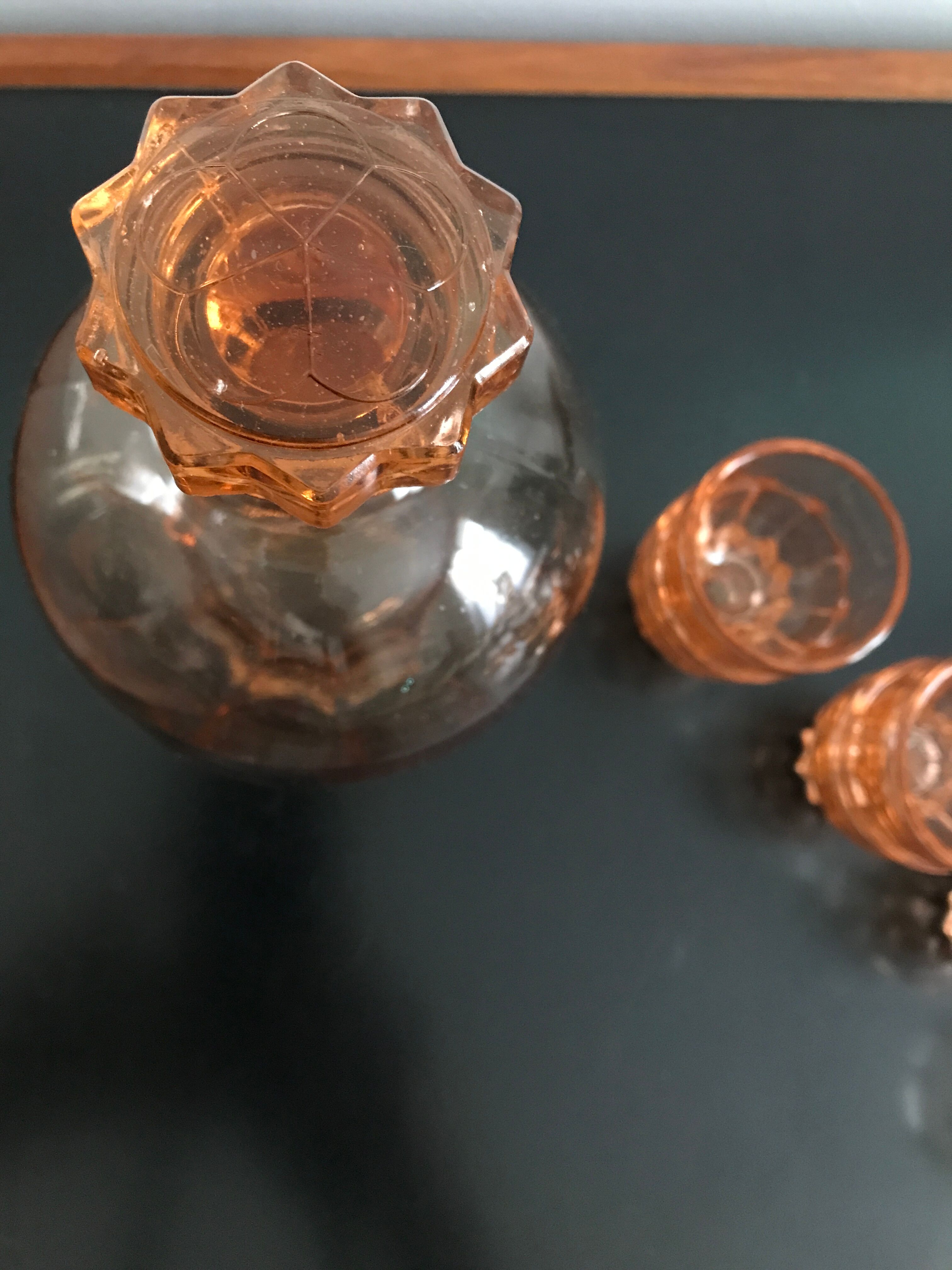 Rosaline vintage liquor service made in France 1950's