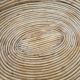 Corbeille, plateau, centre de table en rotin