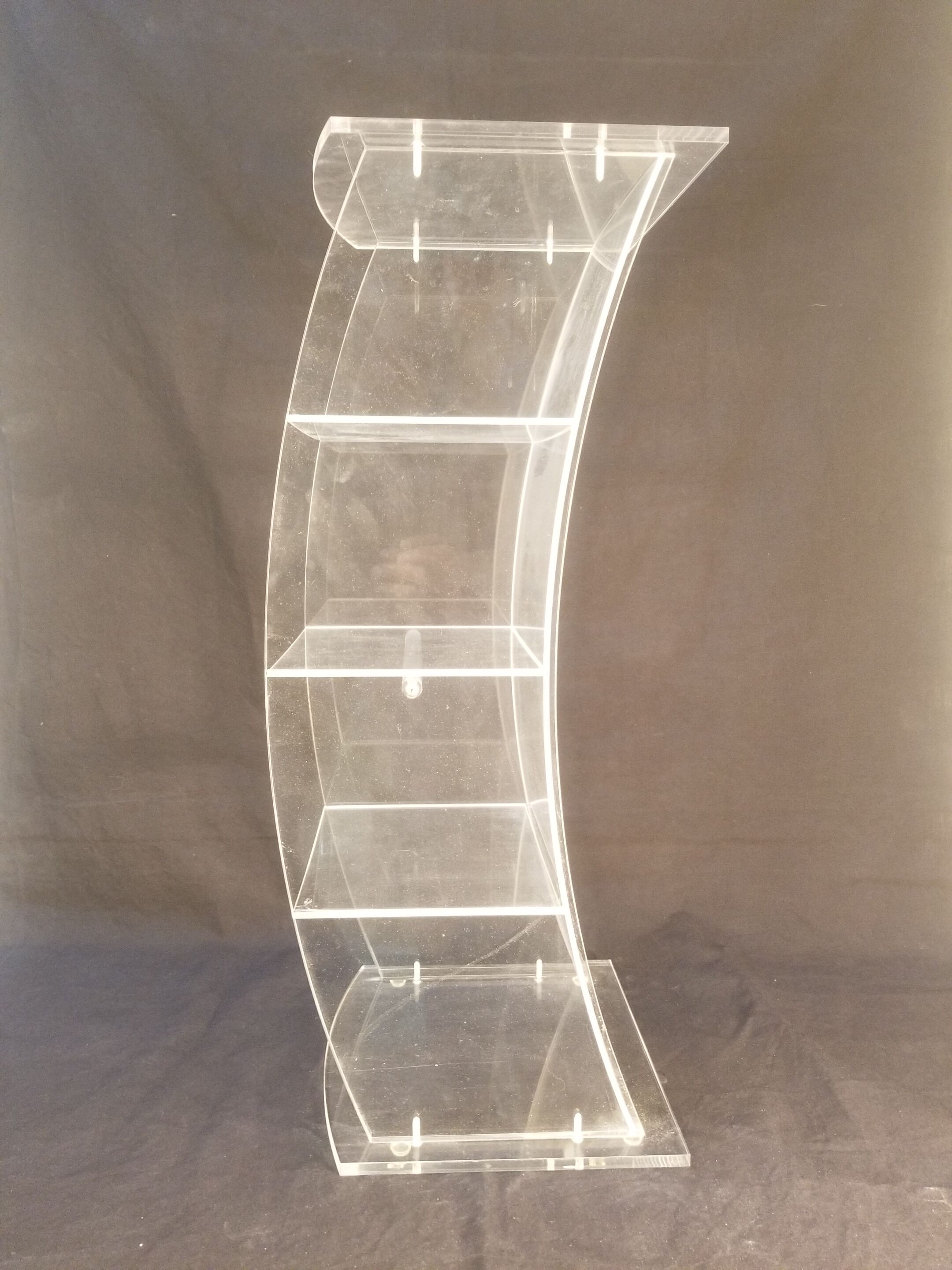 Plexiglas CD storage column - Vintage design 80s