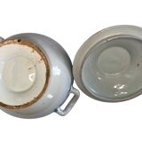 France, Fretel earthenware soup tureen with apple, 19th century