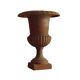 Rust cast iron Medici vase