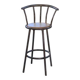 Industrial stool with oak seat, 1960s