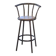 Industrial stool with oak seat, 1960s