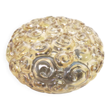 Ceiling lamp glass bubble champagne 70s