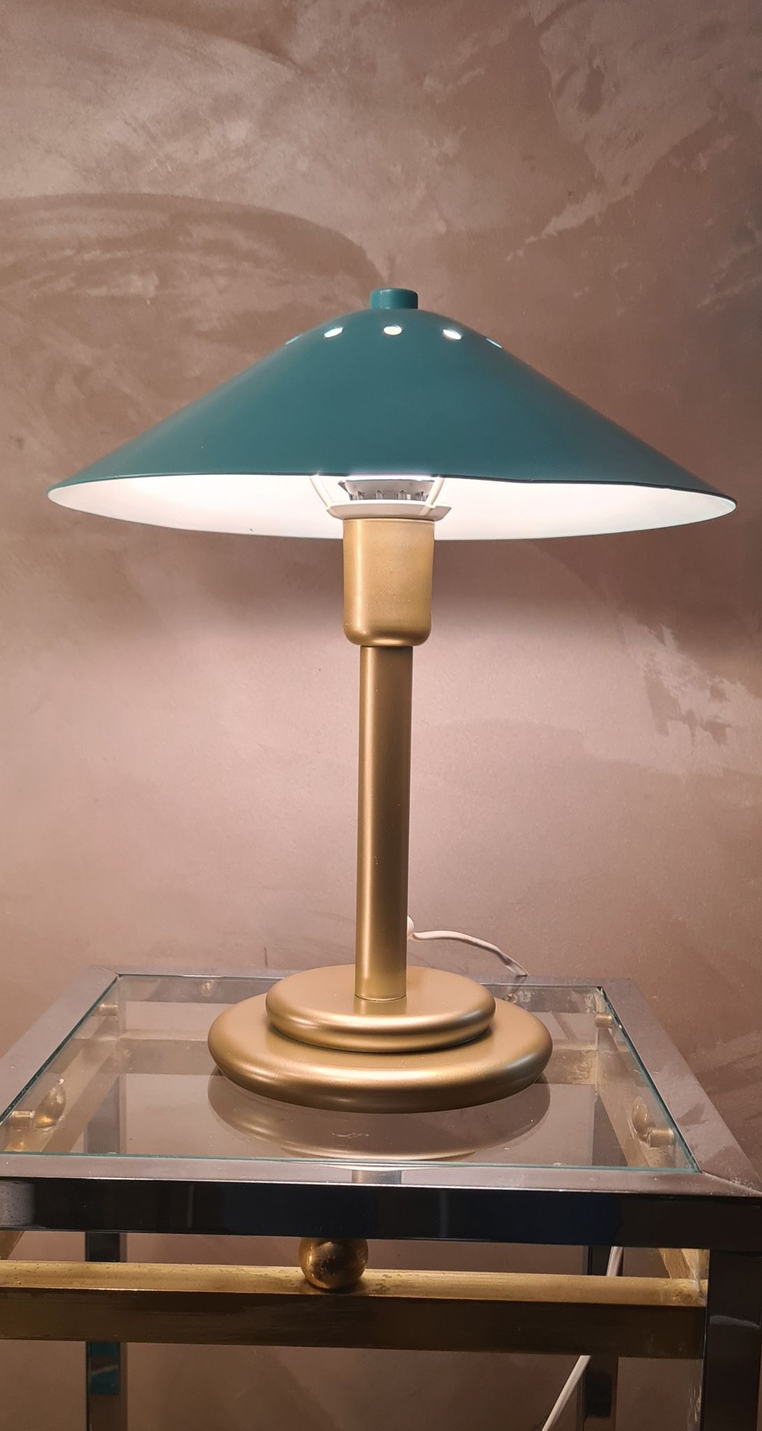 Lampe champignon bureau chevet h33x28 40w