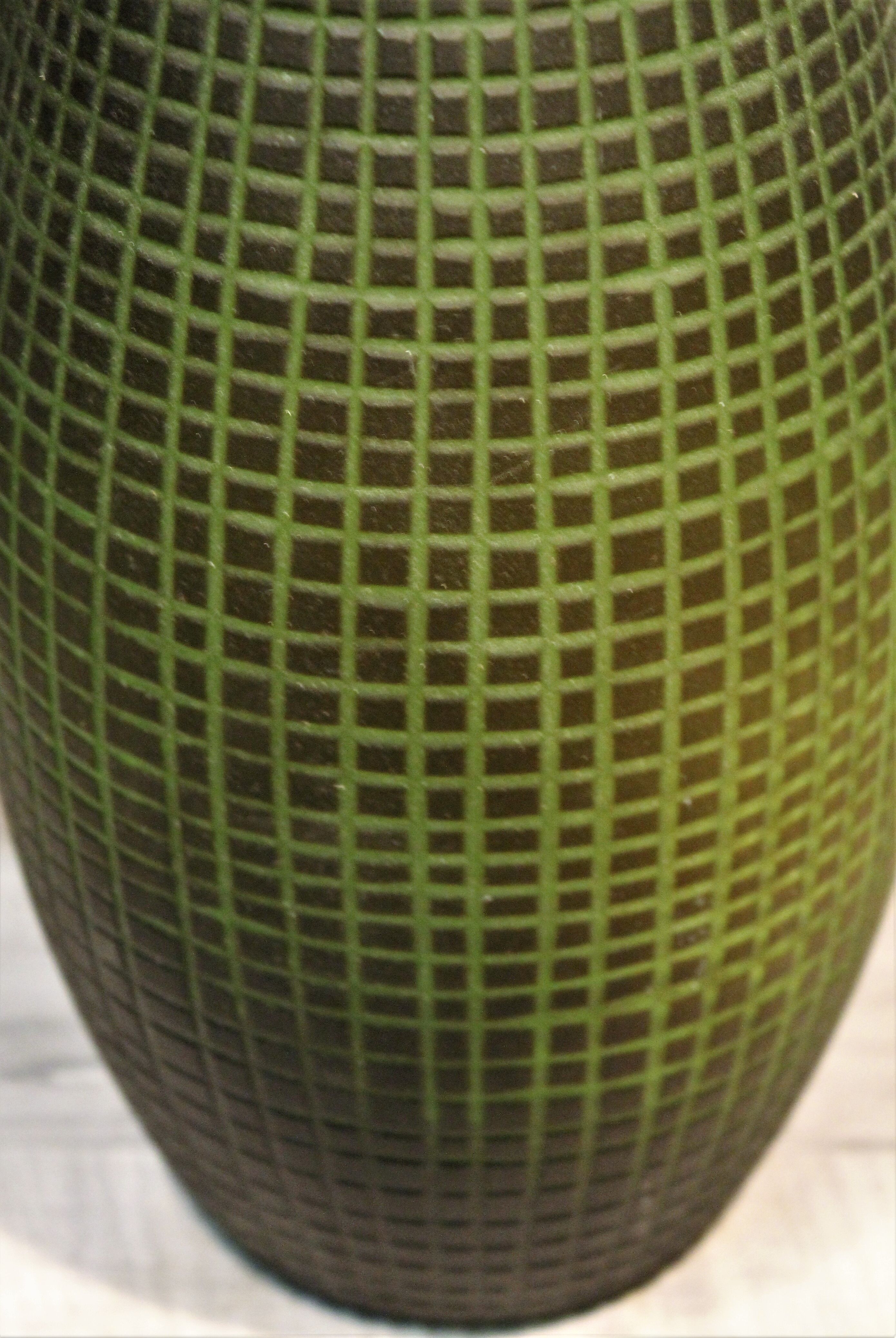 Vase glass "Geometry" 1970