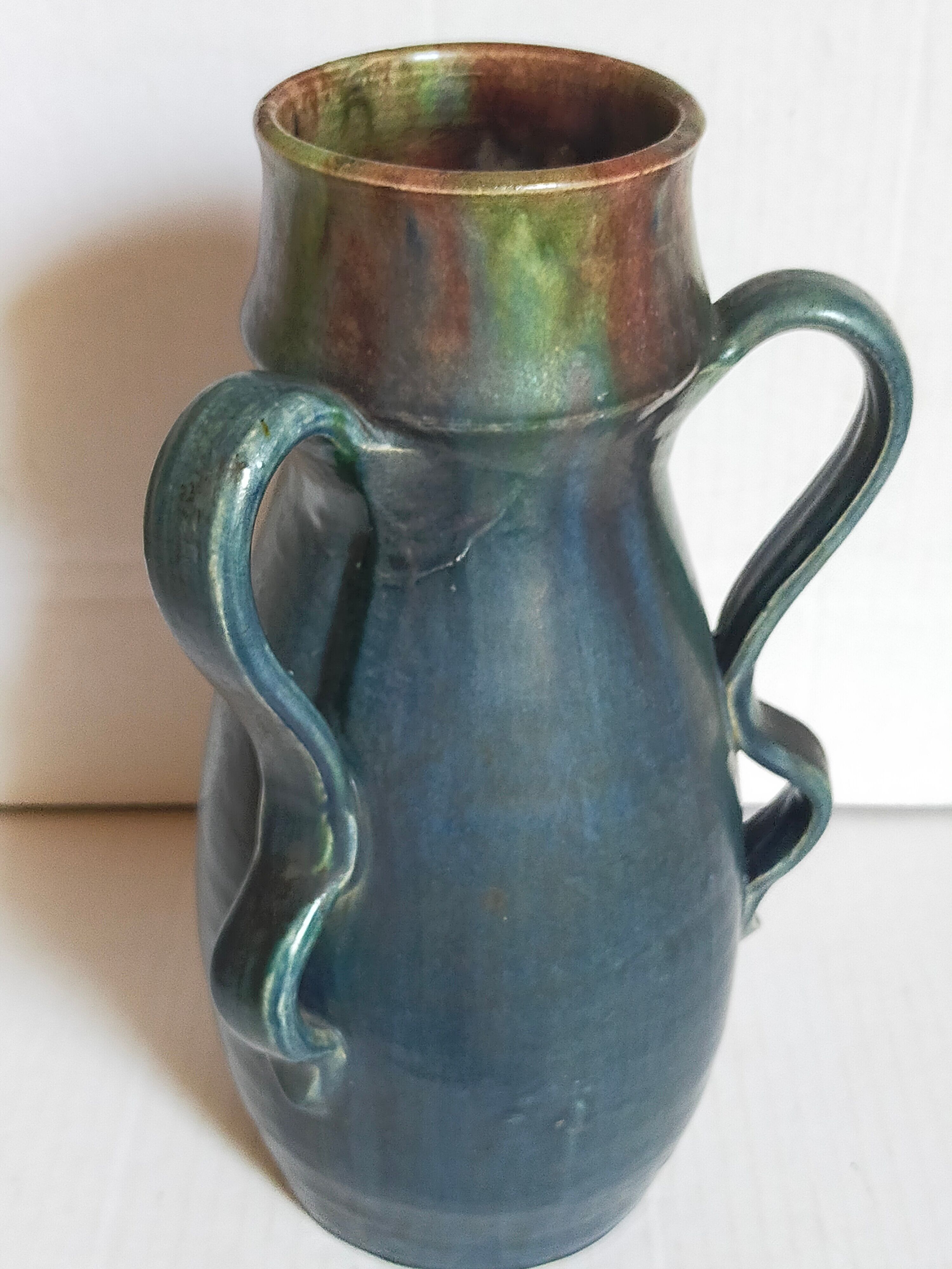 Duo of Flemish pottery of Charles and Auguste Maes early twentieth century