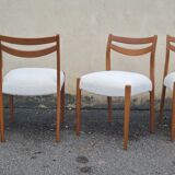 Set of 4 Scandinavian teak chairs