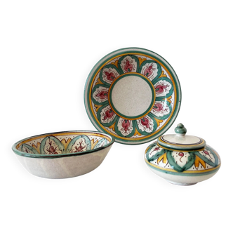 Vintage decorative ceramic dish set