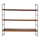 Étagère murale filaire vintage en teck style String