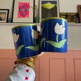 Duo of tulip mugs