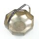 Art Nouveau sugar bowl, silver-plated brass, Austria, early 20th century