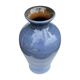 Vintage blue ceramic vase – reactive glaze, Germany, 1960s/1970s.