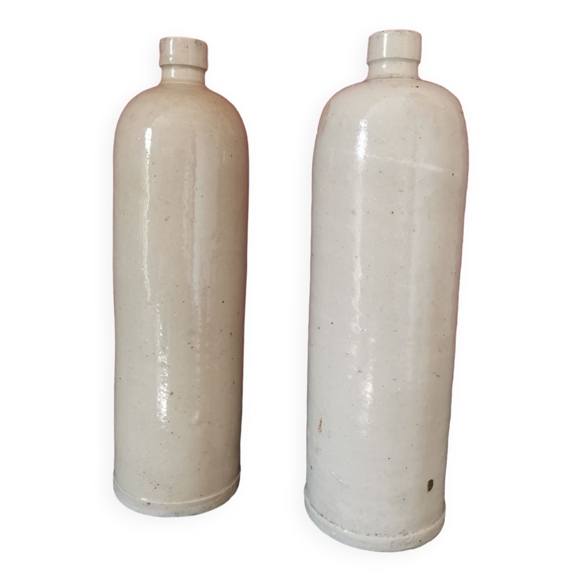 Pair of stoneware bottles