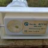 Vintage moulded glass lamp