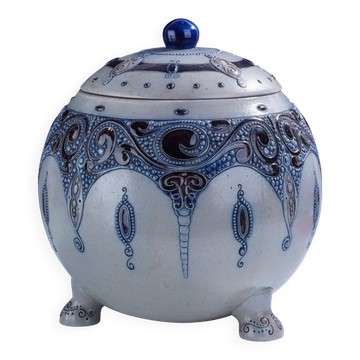 Art Deco punch bowl by Alfons Wilhelm Lötschert. Germany, early XXth