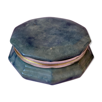Boîte à bijoux en marbre bleu