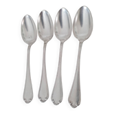 Cuillères en métal argenté (poinçon d'argenture) style Louis XV