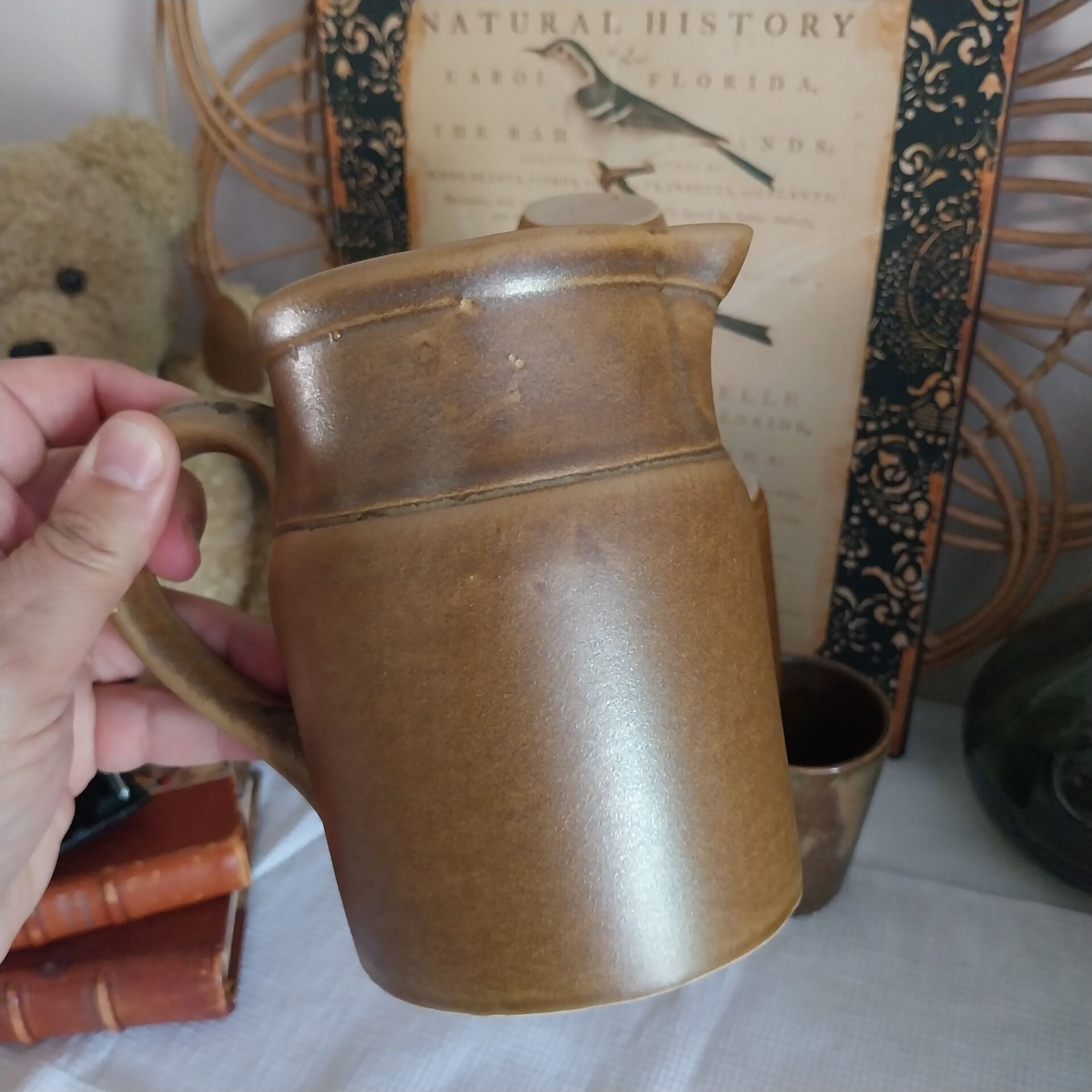 Pichet et verres en grès vintage Digoin