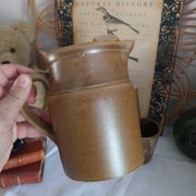 Vintage Digoin stoneware jug and glasses