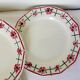 4 vintage flat plates Céranord St amand model Monique 2103152