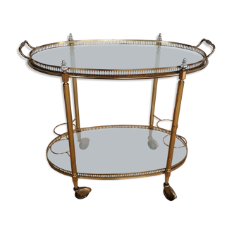 Vintage brass and glass dessert