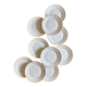 Set of 10 antique dessert plates - Auteuil from Lunéville