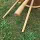 Round rattan coffee table