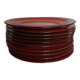 Set of 10 plates 1970 in red stoneware design Hertha Bengtson Thomas Rosenthal Scandinavian