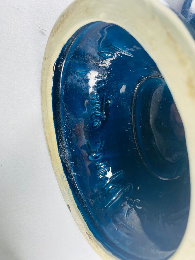 Vase in the shape of a teapot "Les grottes Dieulefit" Drôme 1960