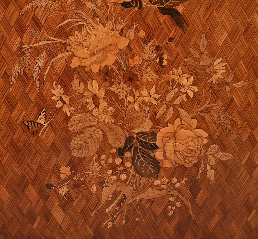 Support Furniture in Precious Wood Marquetry, Napoleon III period – Milie