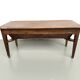Farm table, old solid oak dough trough, France, around 1920.