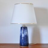 Glazed ceramic table lamp from Valholm, Denmark