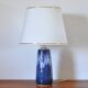 Glazed ceramic table lamp from Valholm, Denmark