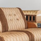 Canapé modulable 3 places en tissu, modernisme vintage des années 1970