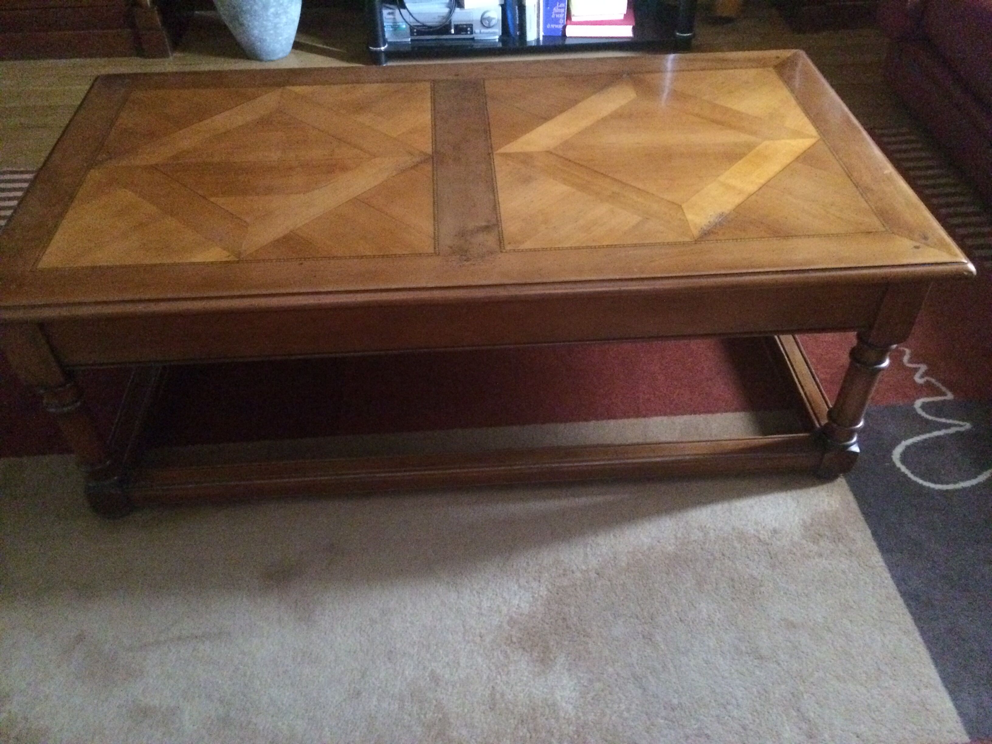 Solid cherry coffee table