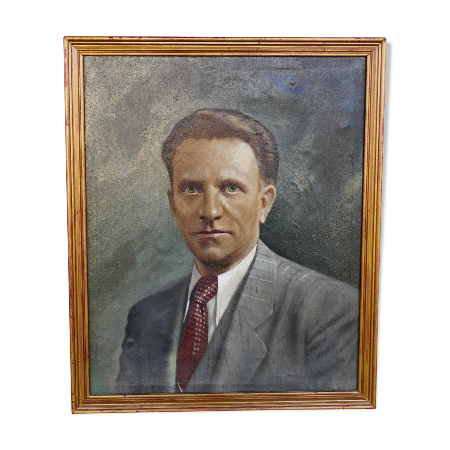 Oil on canvas portrait