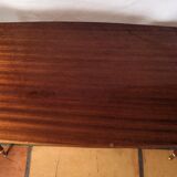 Varnished wood coffee table 1950