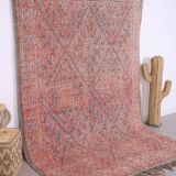 Vintage Handmade Moroccan Rug 188 x 283 cm - Berber rug - Old moroccan rug